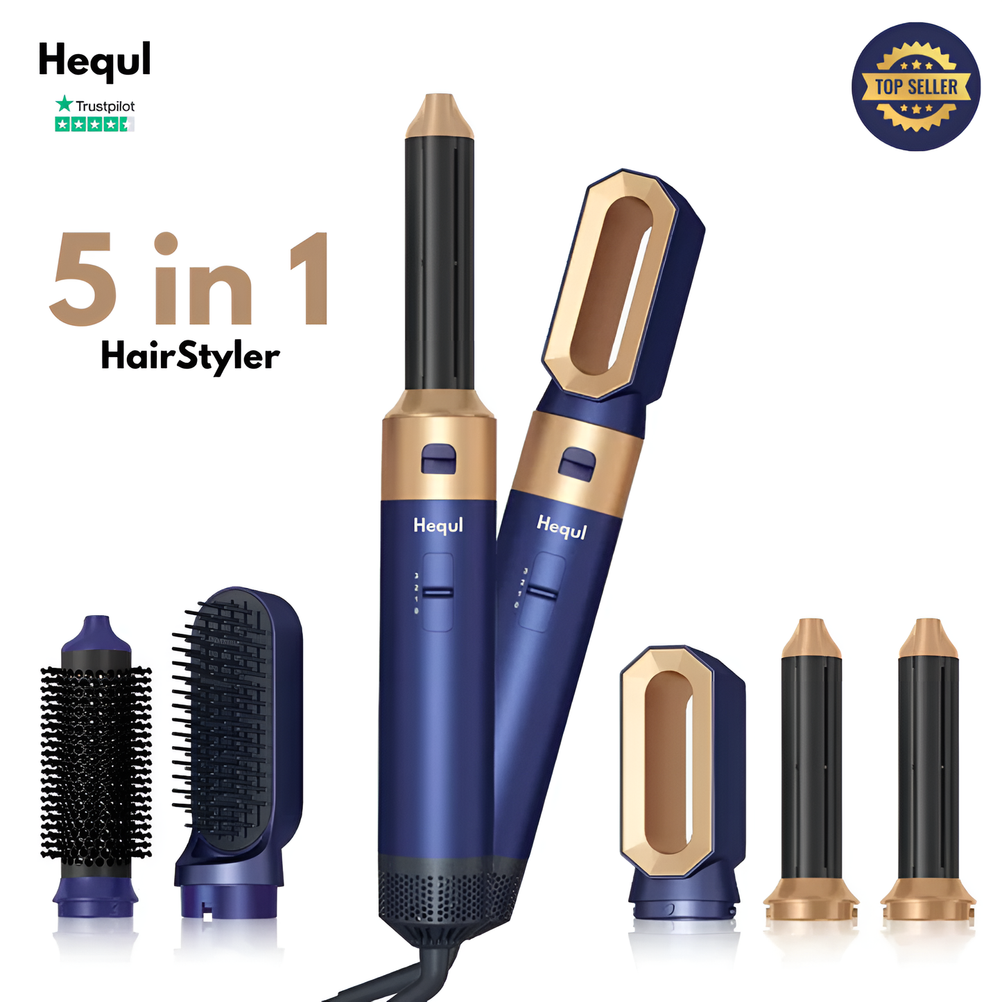 Hequl - 5 in 1 Luxus-Airstyler